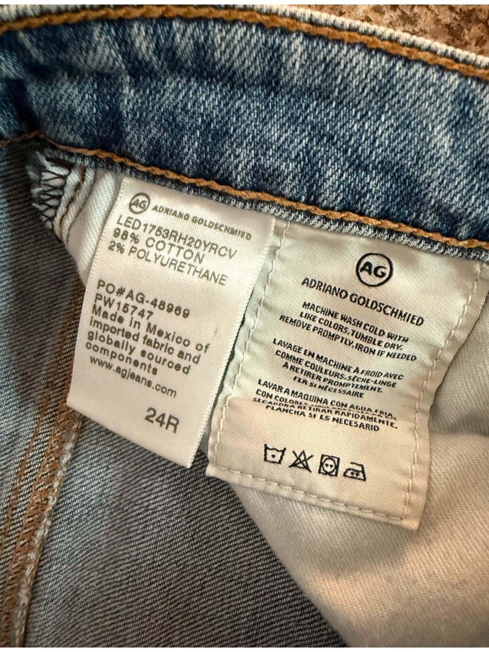 AG Adriano Goldschmied The Isabelle High-Rise Straight Crop Jeans Medium Wash 24 - Picture 4 of 8